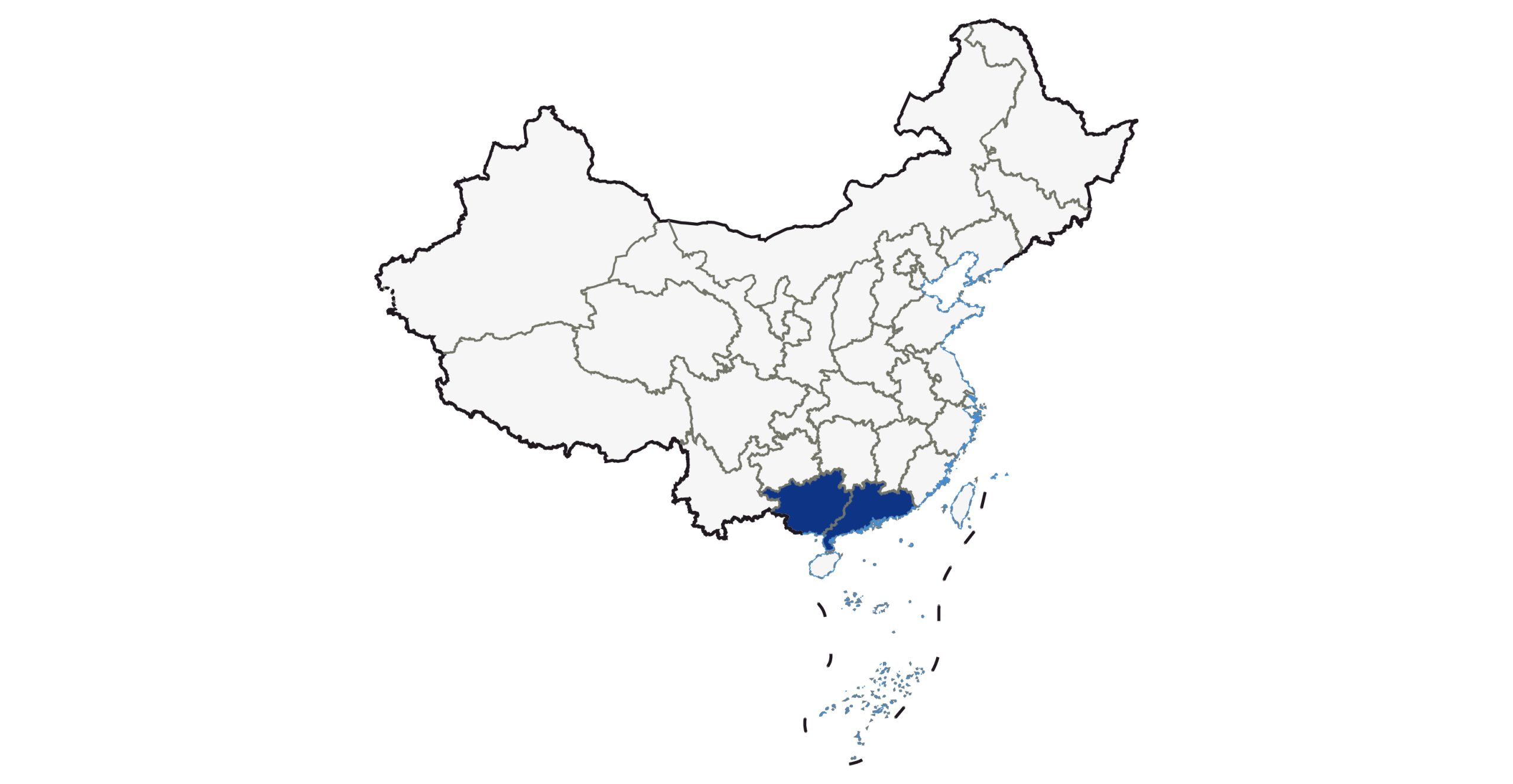国内服务范围地图